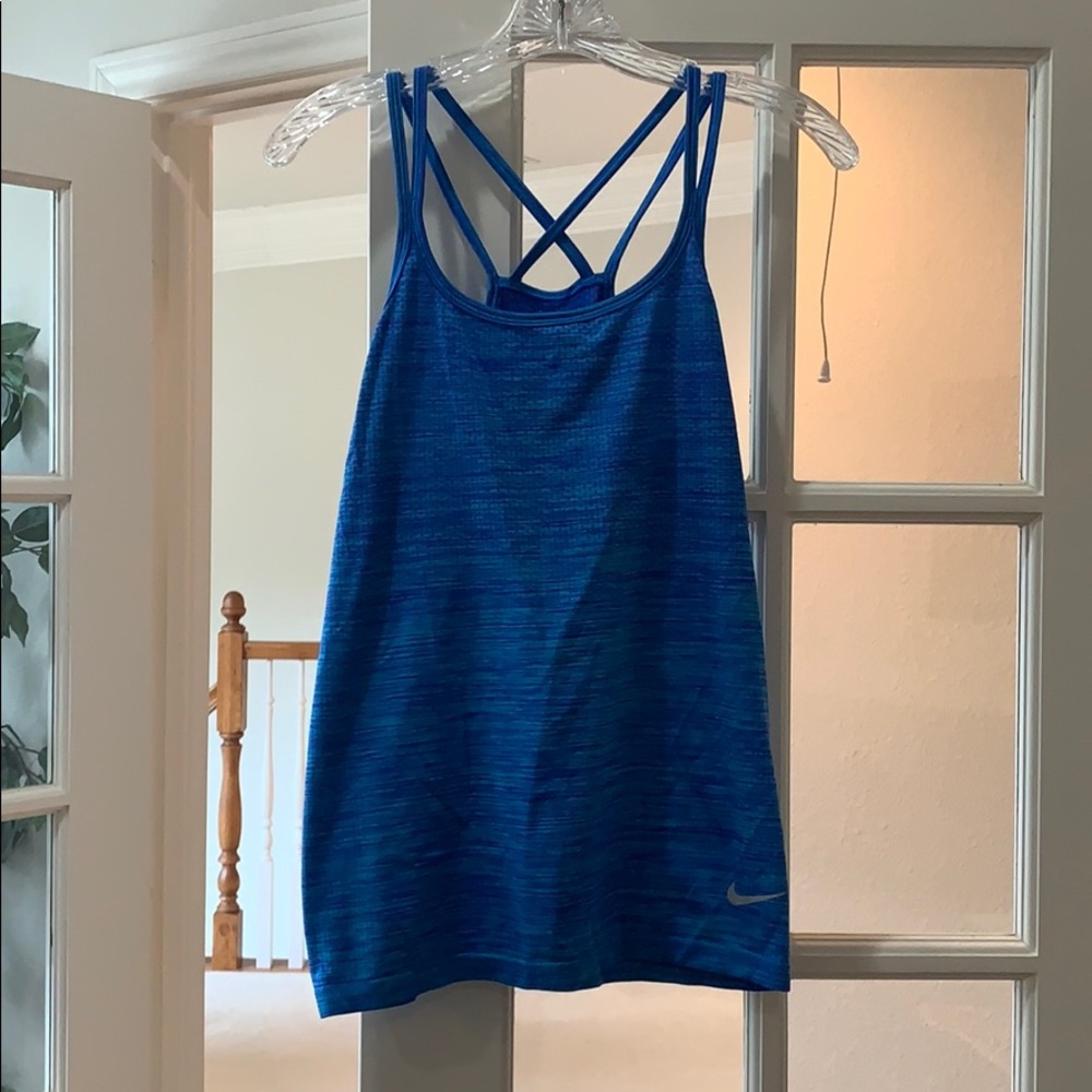 Nike Dri-fit blue workout tank